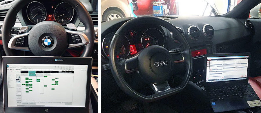 Odhalení poruchy čerpadla chladicí kapaliny autodiagnostikou